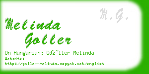 melinda goller business card